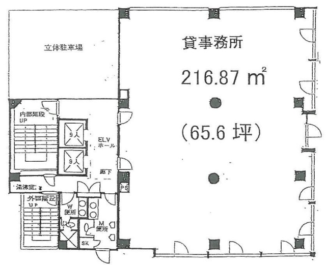 ニューイワサキビル7F 間取り図