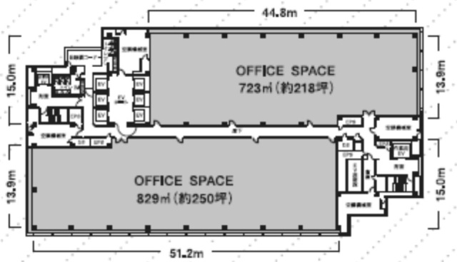 新砂プラザ13F 間取り図