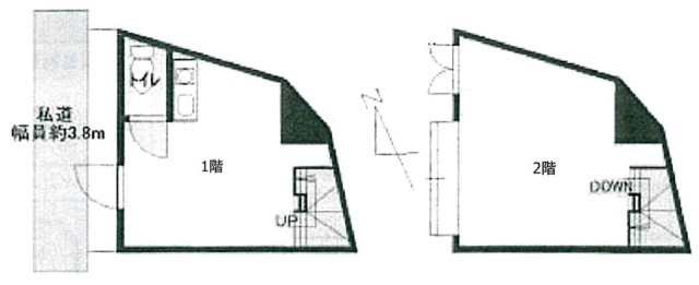 根源ビル1F～2F 間取り図