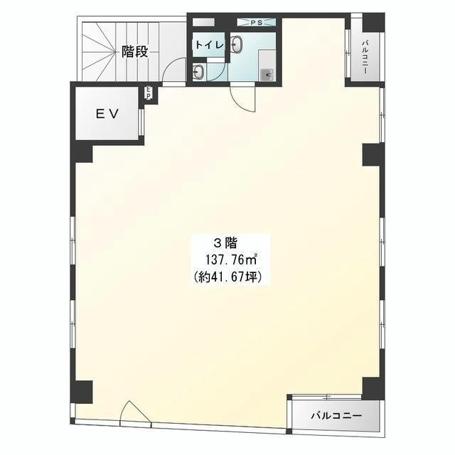 石川ビルB1F～3F 間取り図