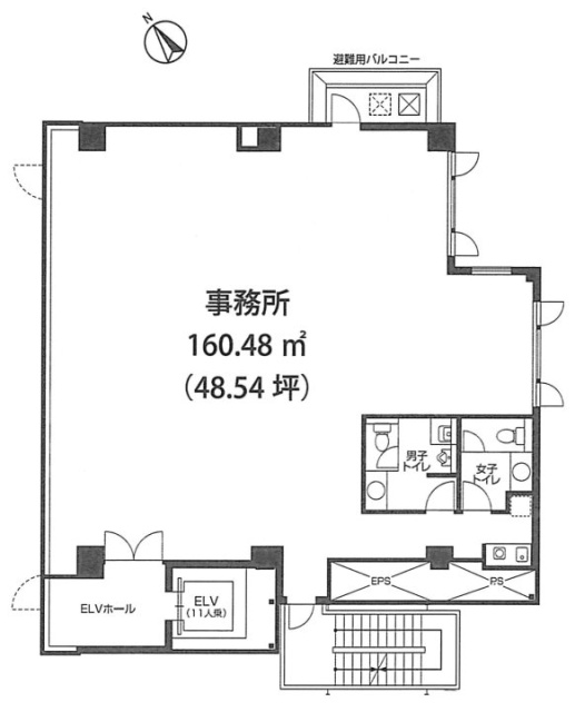 サンドー原宿ビル5F 間取り図