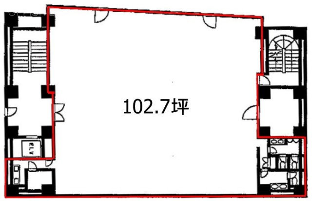 MUTOH浜町ビル5F 間取り図