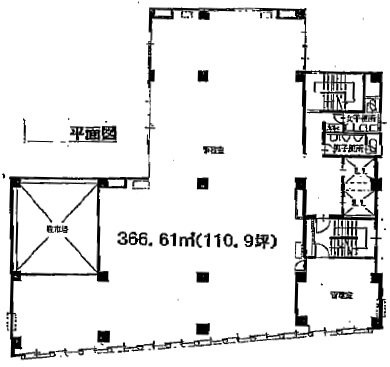 マルコーセンタービル3F 間取り図