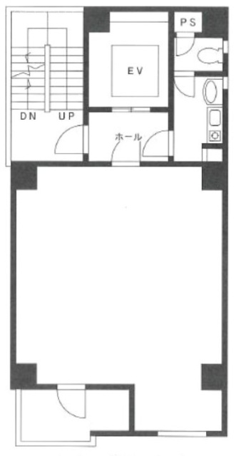 三崎町スカイフィールドビル3F 間取り図