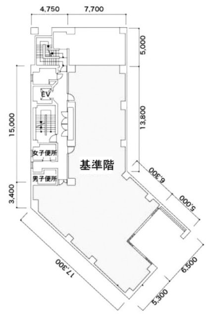 雅光園ビル801 間取り図