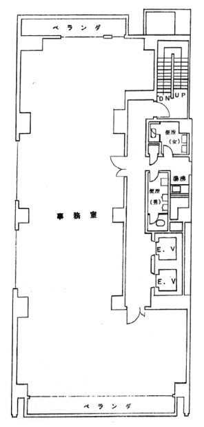 日本橋小網町THビル7F 間取り図