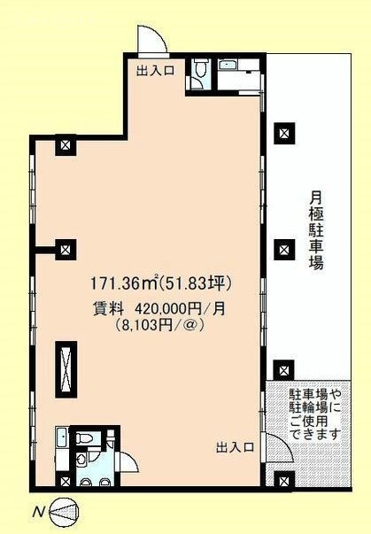木村ビル1F 間取り図