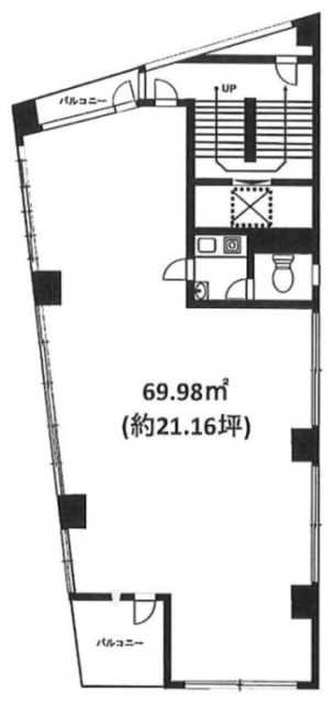 フォートレス渋谷(ショウワビル)3F 間取り図