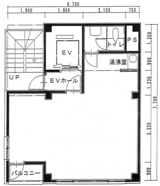 椿ビル6F 間取り図