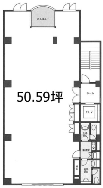 シーダ芝浦6F 間取り図