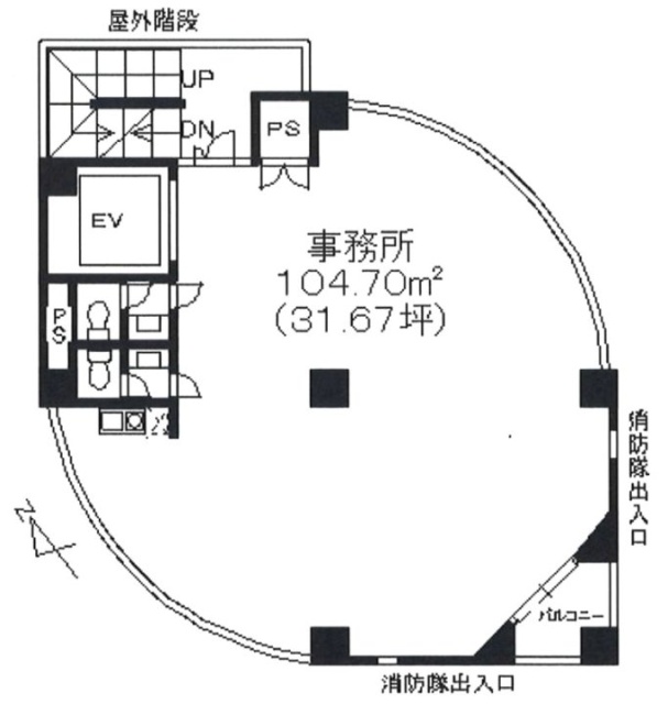 ベリータビル7F 間取り図
