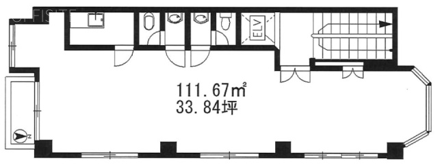 玉井企画ビルB1F 間取り図