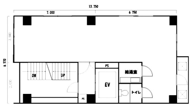栄屋清水ビル2F 間取り図