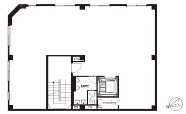 OMB東麻布B1F～5F 間取り図