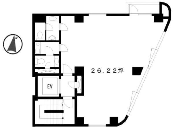 KOHGAビル4F 間取り図