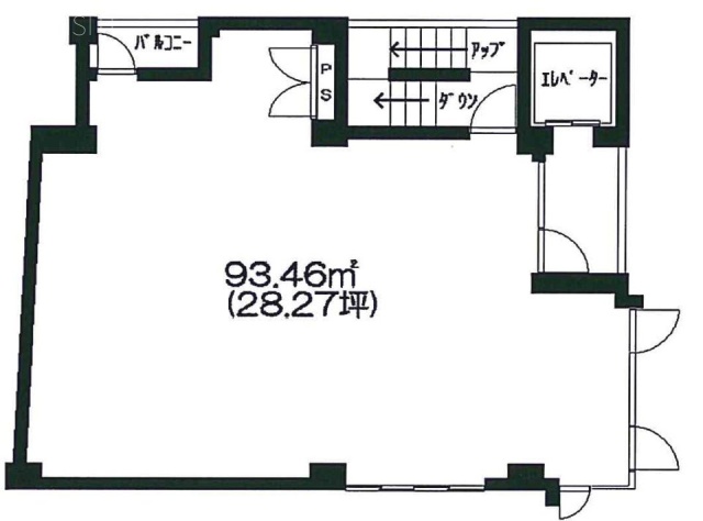 LIRAS三軒茶屋ビル2F 間取り図