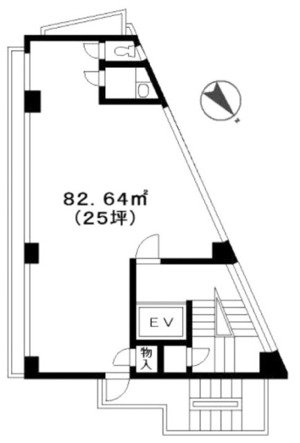 広田代官山ビル7F 間取り図