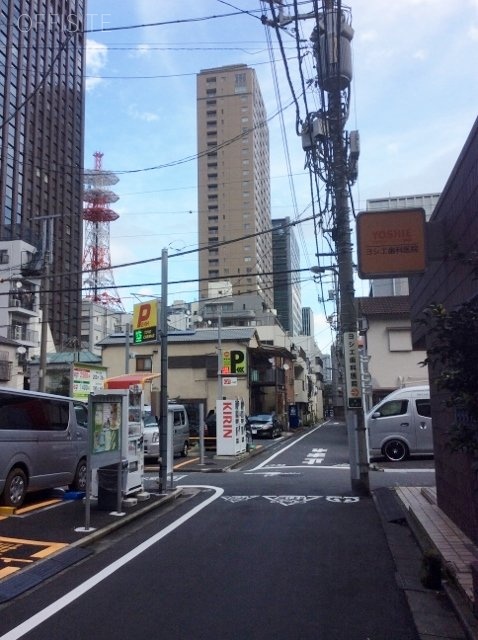 ウェルハウス芝 ビル周辺道路