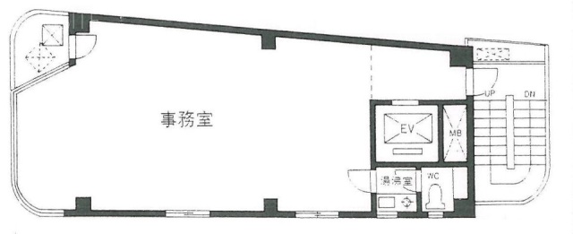 カワムラビル5F 間取り図