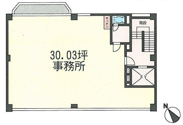AS ONE 白金高輪ビル3F 間取り図