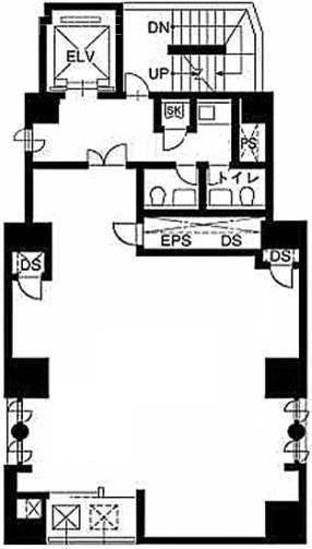 ユニオン六本木ビル1F 間取り図