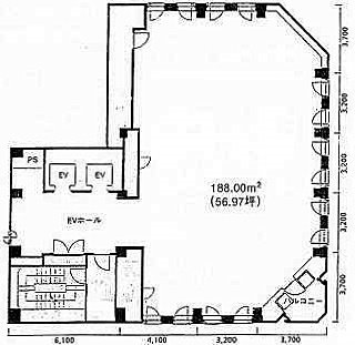 GINZA MSTビル7F 間取り図