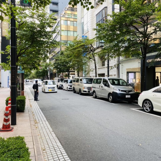 銀座サワモトビル ビル前面道路