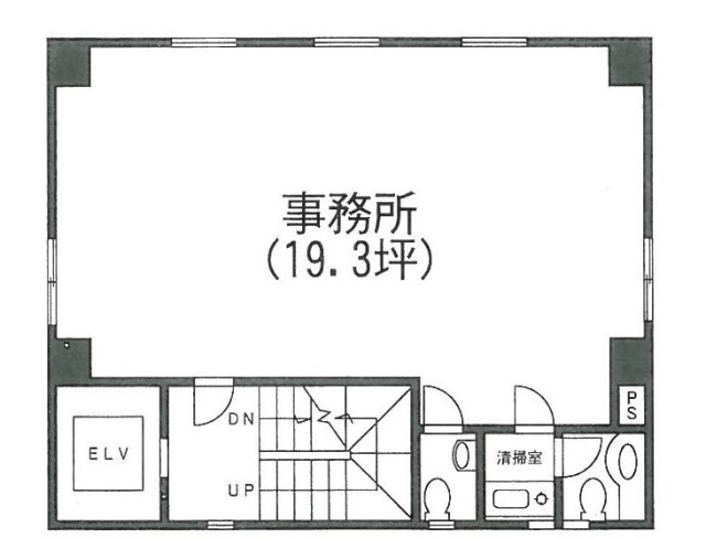 第二飯塚ビルB2F 間取り図
