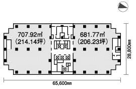 ららぽーと三井ビルディング610 間取り図