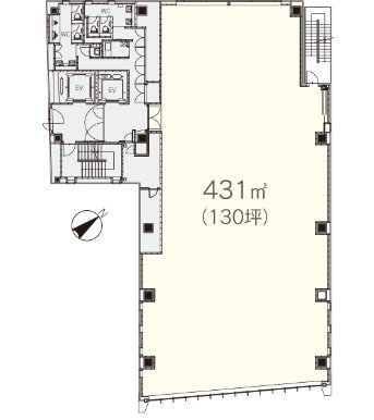 日新青山ビル5F 間取り図