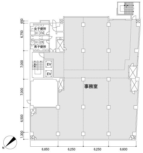 小田急西新宿ビル201 間取り図