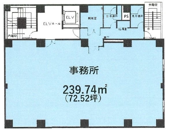 湯島北東ビルB 間取り図