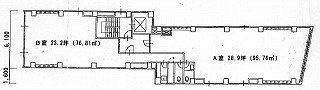 渋谷2丁目(新免)ビル2F 間取り図