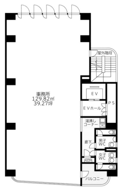 リッツ初台ビル2F 間取り図