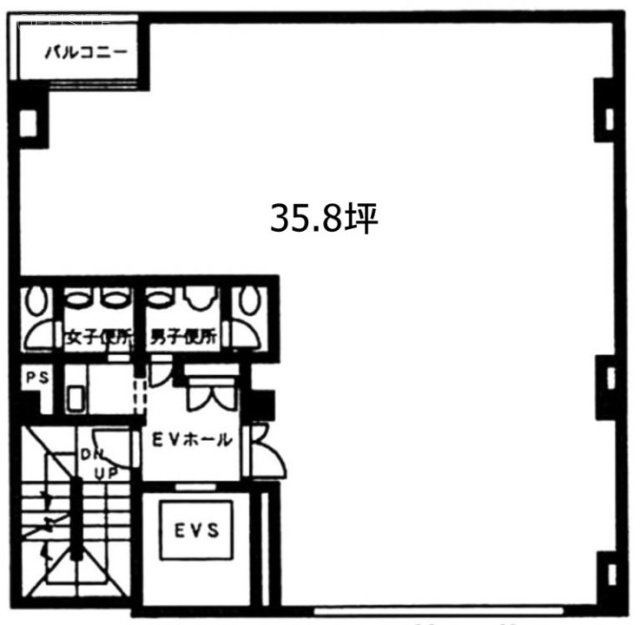 今里ビル2F 間取り図