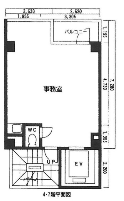 大我ビル6F 間取り図
