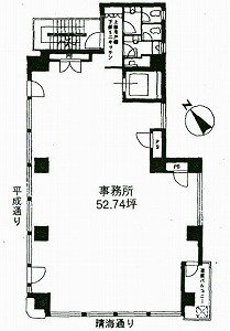 ミレニアム築地ビル7F 間取り図