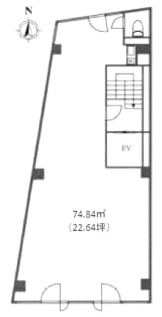 MA南麻布ビル2F 間取り図