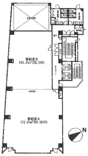 タイムズビル6F 間取り図