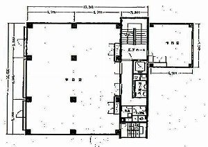 三鱗渋谷ビル4F 間取り図
