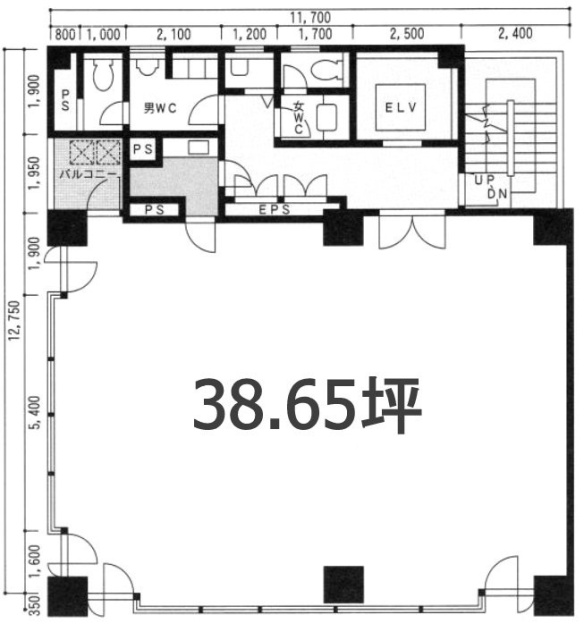 秋州ビル5F 間取り図