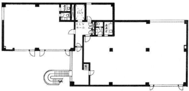 佳秀(かしゅう)ビル1F 間取り図