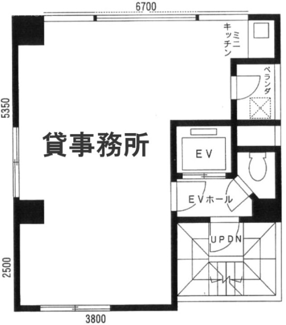 SK飯田橋ビル1F 間取り図