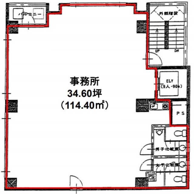 TSKビル4F 間取り図