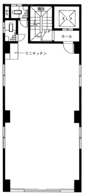 日本タオル会館ビル1F 間取り図