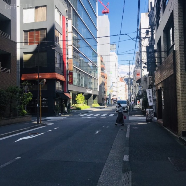 エルヴァージュ神田錦町 ビル前面道路