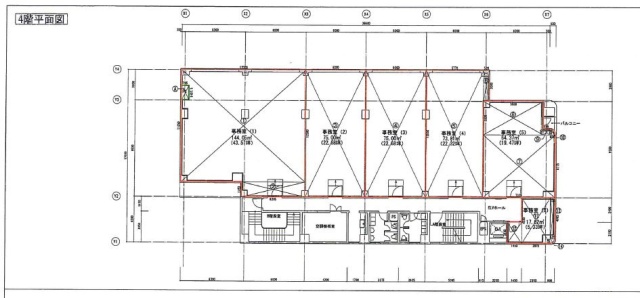 ノリタケ赤坂ビルB1F~4F 間取り図