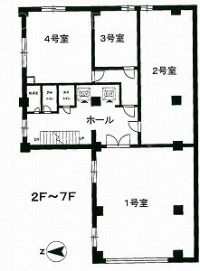 第二文成ビル2F 間取り図