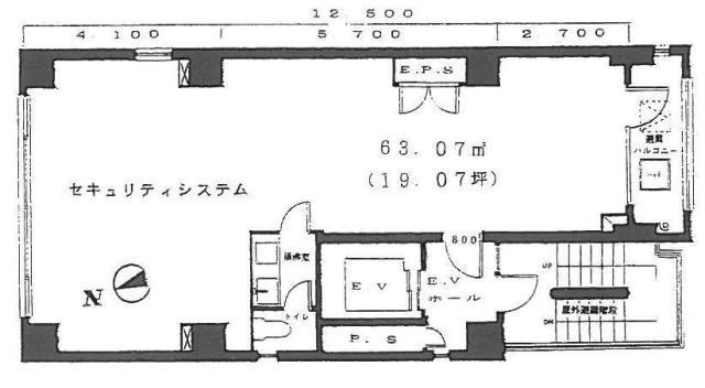 鈴木ビル4F 間取り図