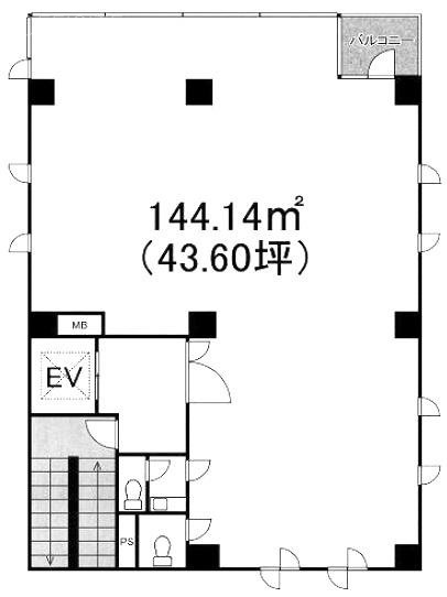 東光アネックスビル2F 間取り図